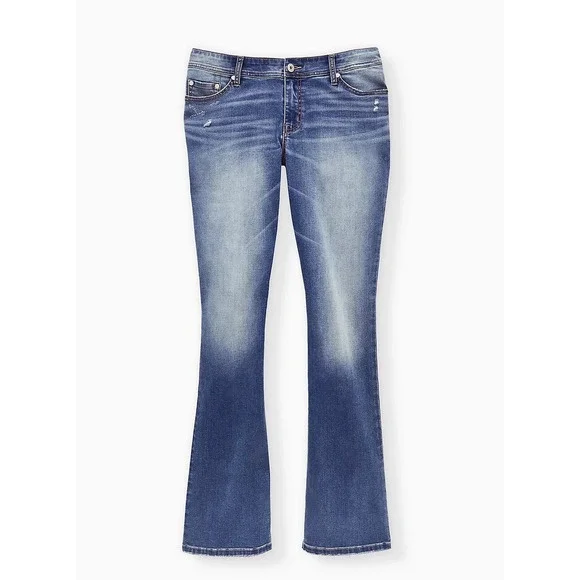 NWT Torrid Luxe Slim Boot Jeans Light Wash Super Stretch Denim Plus Size 26 - Picture 10 of 12